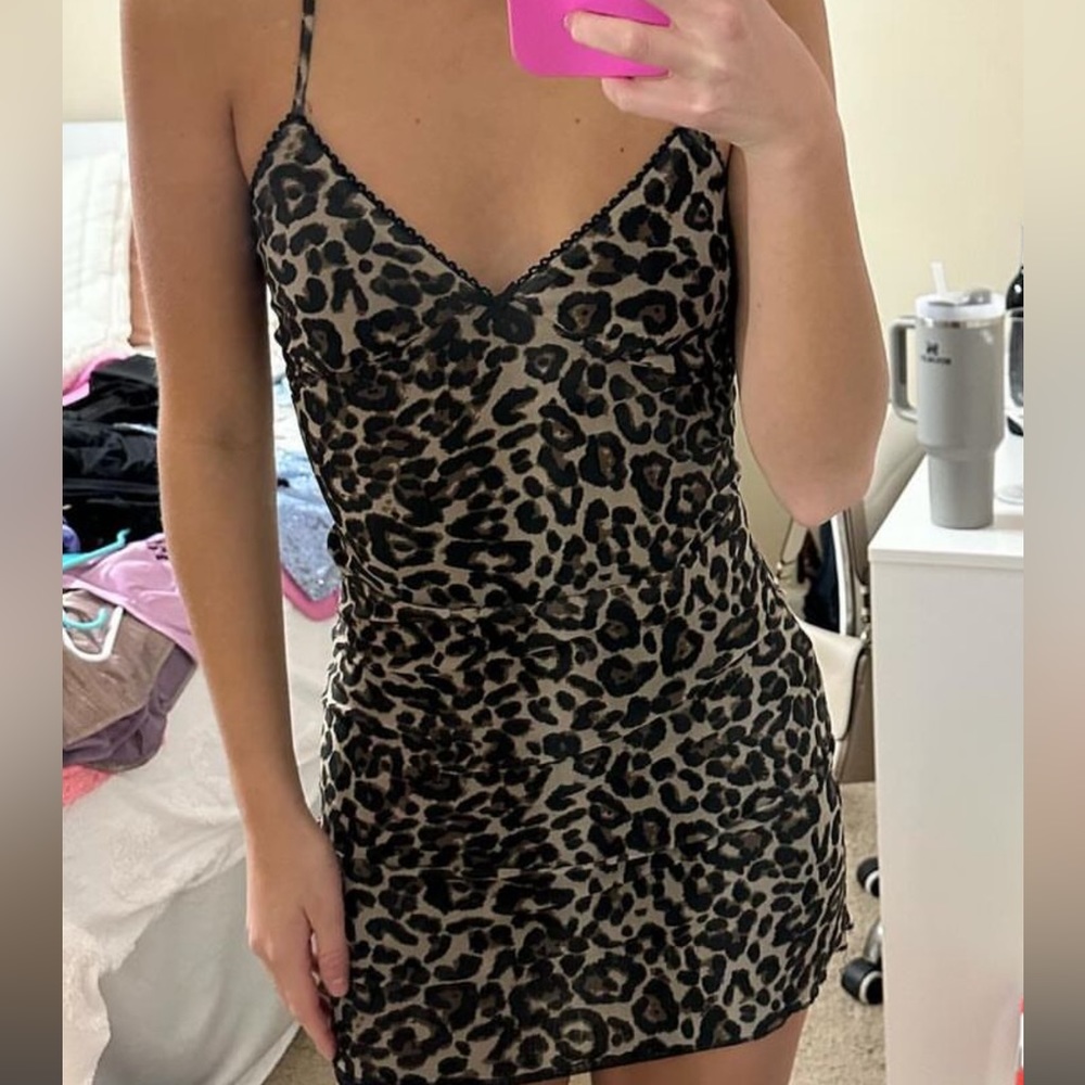 cheeta print princess polly dress